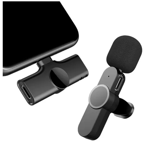 Imagen de Micrófono Condensador Corbatero Lavalier Inalámbrico iPhone